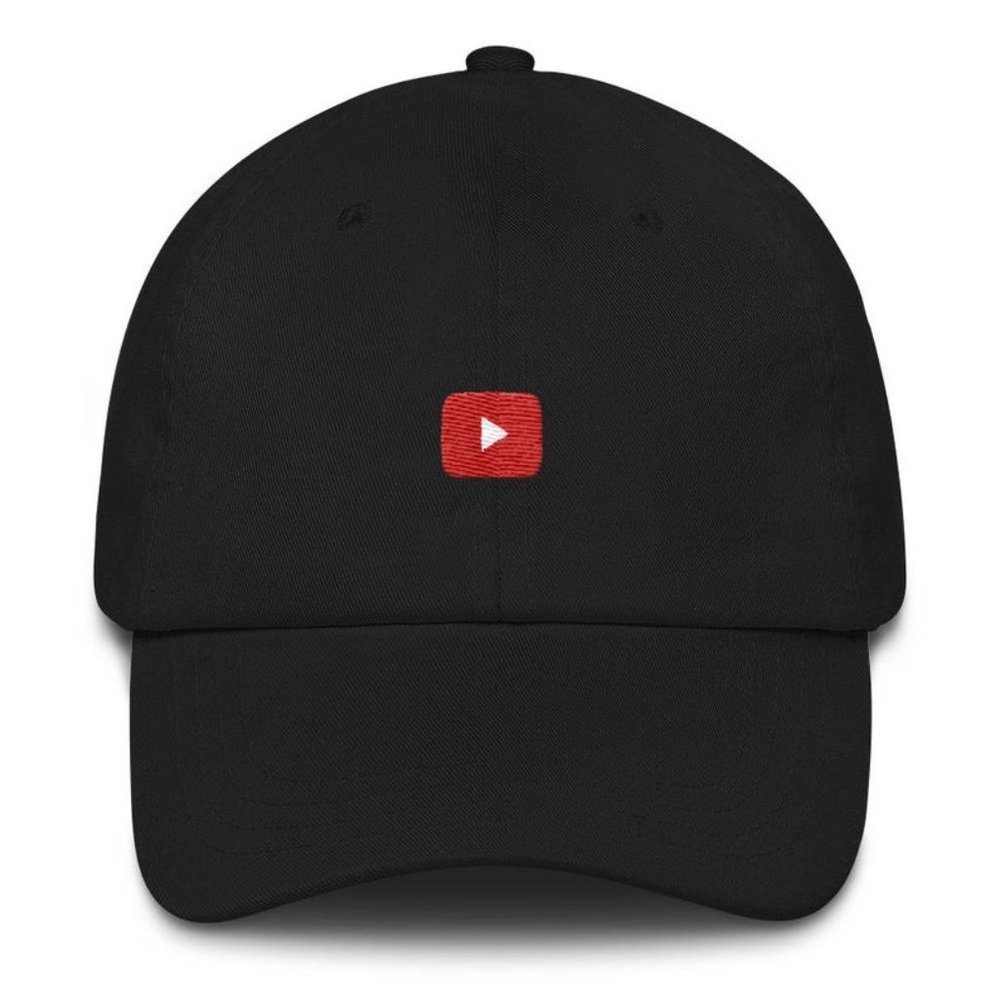 YouTube Play Icon Dad hat